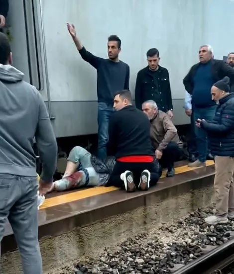 Tren Kazasında Bir Kadın Yaralandı