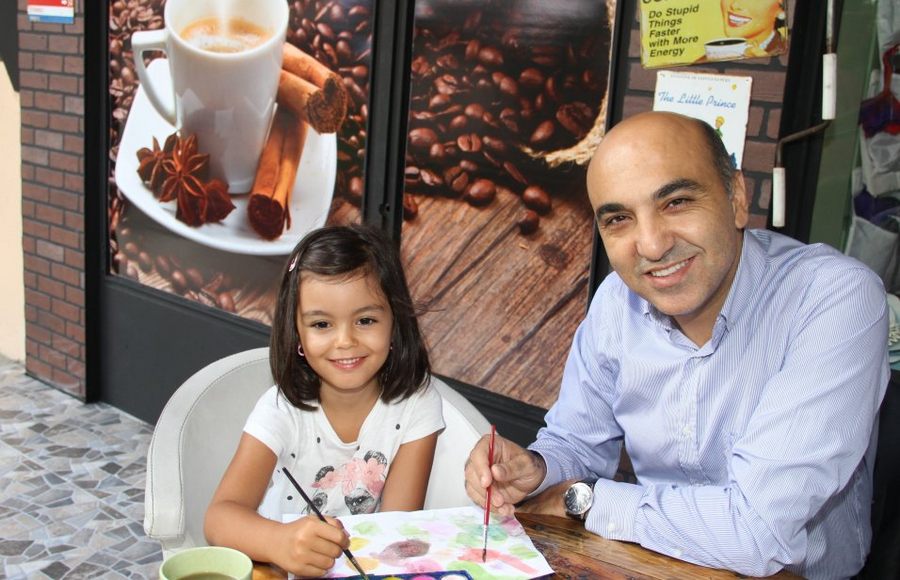 BAŞKAN KERİMOĞLU, ÇOCUKLARLA RESİM YAPTI