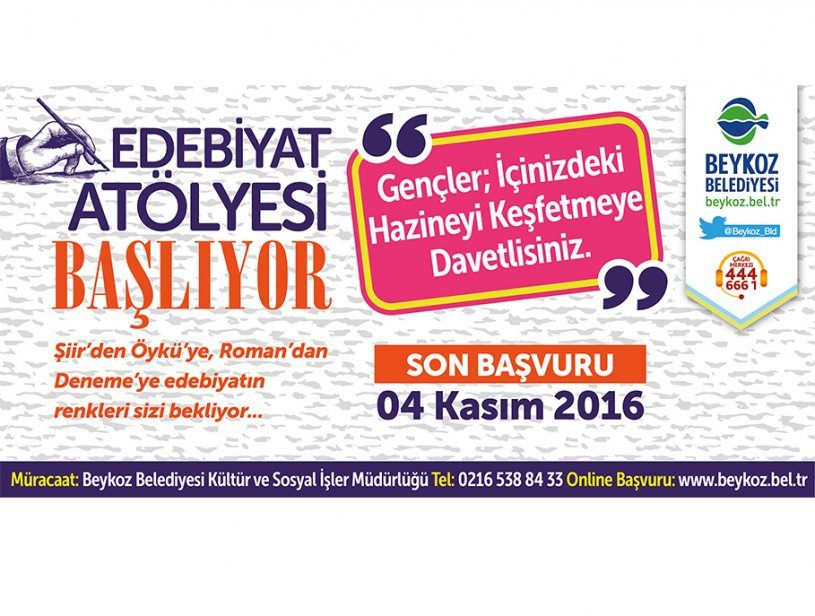 Edebiyat Atölyesi Başlıyor