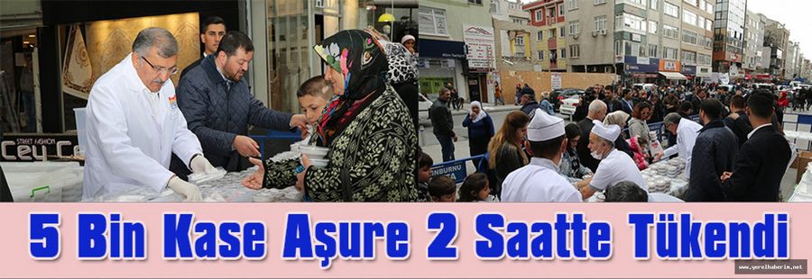 5 Bin Kase Aşure 2 Saatte Tükendi